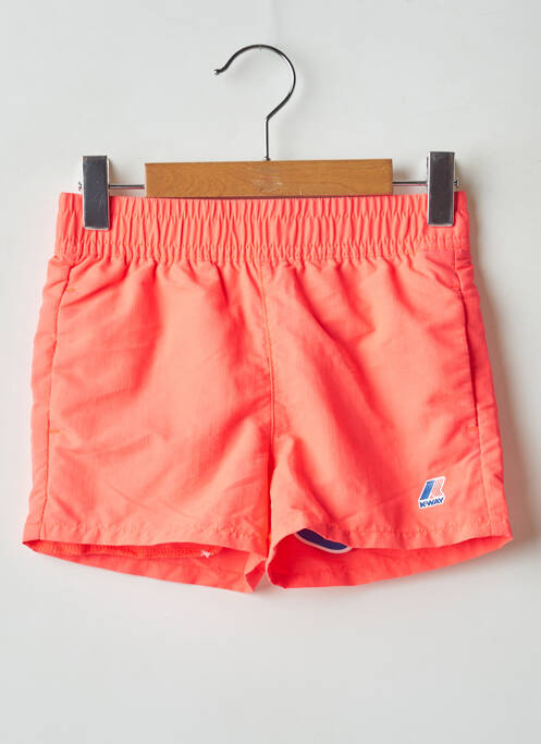 Short de bain orange KWAY pour garçon