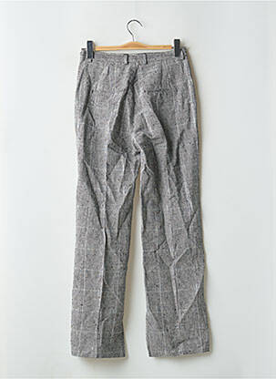 Pantalon droit taille à pinces taille haute gris THE KOOPLES femme