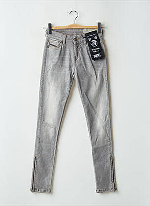 Jeans skinny taille normale taille normale gris DIESEL femme