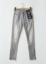 Jeans skinny taille normale taille normale gris DIESEL femme
