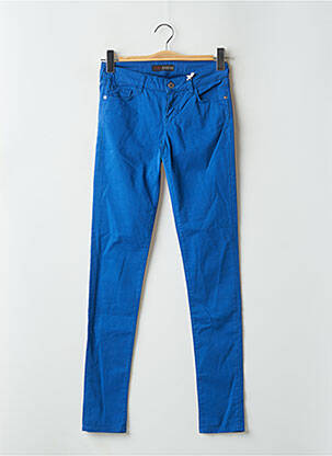 Pantalon slim taille basse taille basse bleu GUESS femme