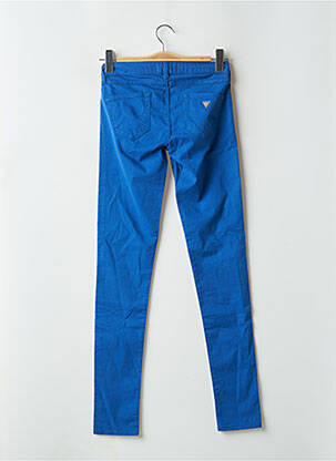 Pantalon slim taille basse taille basse bleu GUESS femme