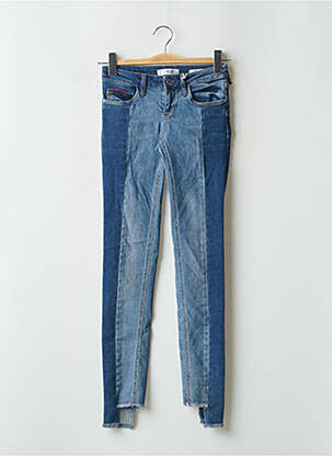 Jeans coupe slim stretch taille basse bleu GUESS femme