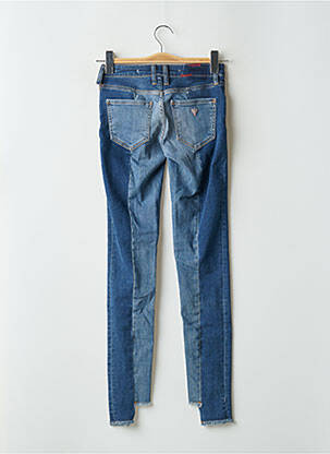 Jeans coupe slim stretch taille basse bleu GUESS femme