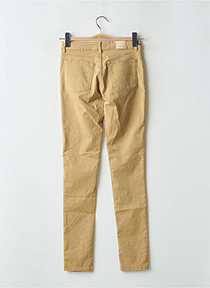 Pantalon slim tissage popeline taille normale beige TRUSSARDI JEANS femme