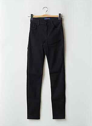 Jeans coupe slim stretch taille haute noir TRUSSARDI JEANS femme