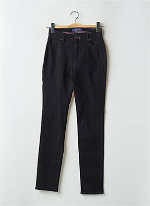 Jeans coupe slim stretch taille haute noir TRUSSARDI JEANS femme
