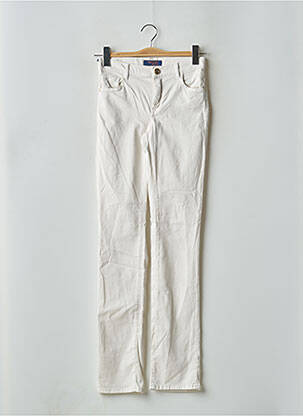 Pantalon slim tissage popeline taille normale beige TRUSSARDI JEANS femme