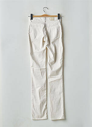 Pantalon slim tissage popeline taille normale beige TRUSSARDI JEANS femme