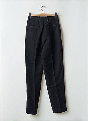 Pantalon droit tissage crêpe taille haute noir THE KOOPLES femme