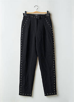 Pantalon droit coupe carotte taille haute noir THE KOOPLES femme