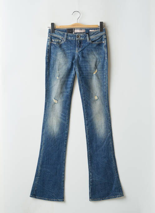 Jeans bootcut stretch taille basse bleu GUESS femme