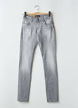 Jeans coupe slim stretch taille normale gris KAPORAL femme