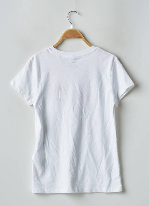 T-shirt sérigraphie floquée manches courtes blanc LEVIS femme