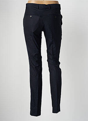 Pantalon droit fermeture zippée sous rabat avec crochet taille normale bleu THE KOOPLES femme