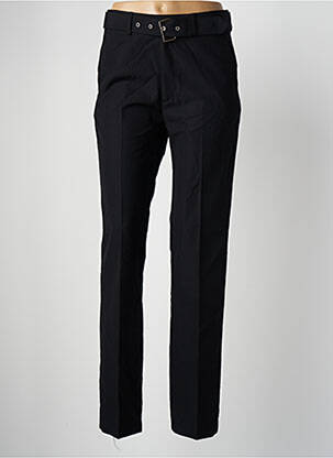 Pantalon droit fermeture zippée sous rabat boutonné taille normale noir THE KOOPLES femme