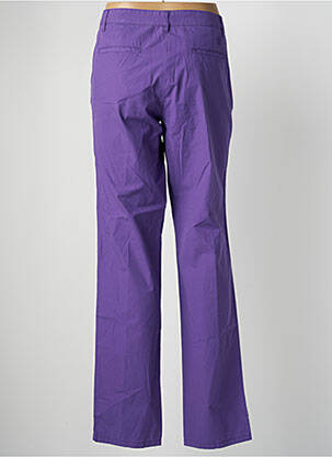 Pantalon chino fermeture zippée sous rabat boutonné taille normale violet THE KOOPLES femme