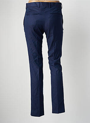 Pantalon droit fermeture zippée sous rabat avec crochet taille normale bleu THE KOOPLES femme
