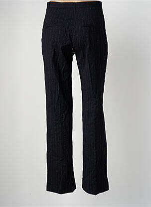 Pantalon droit fermeture zippée sous rabat avec crochet taille normale noir THE KOOPLES femme