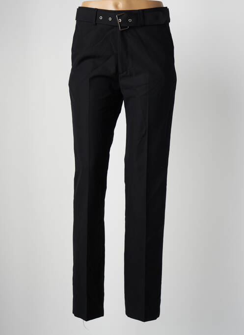 Pantalon droit fermeture zippée sous rabat boutonné taille normale noir THE KOOPLES femme