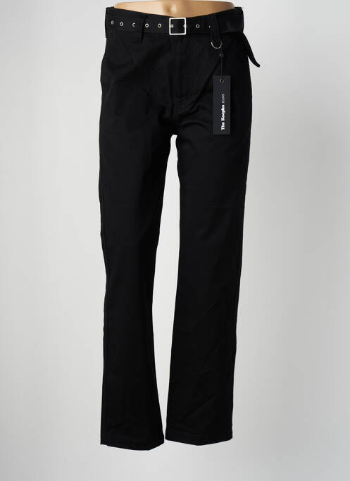 Pantalon droit fermeture zippée sous rabat boutonné taille normale noir THE KOOPLES femme