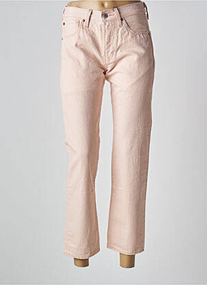 Jeans coupe droite taille haute taille haute rose LEVI'S femme