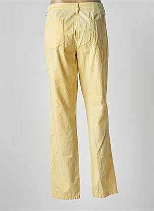 Pantalon droit tissage popeline taille basse jaune TRUSSARDI JEANS homme