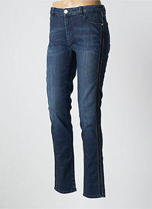 Jeans coupe slim stretch taille normale bleu TRUSSARDI JEANS femme