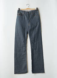 Jeans coupe droite fermeture zippée sous rabat boutonné taille normale bleu APRIL 77 homme