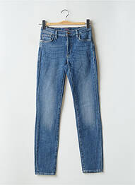 Jeans coupe slim stretch taille haute bleu TRUSSARDI JEANS femme