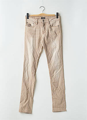 Jeans coupe slim stretch taille normale marron APRIL 77 femme
