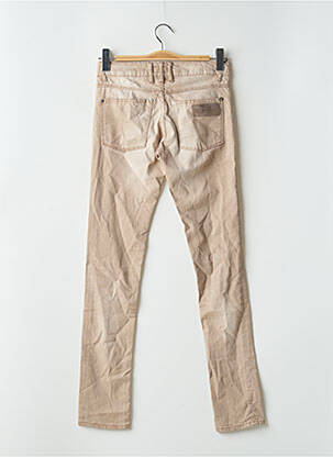 Jeans coupe slim stretch taille normale marron APRIL 77 femme