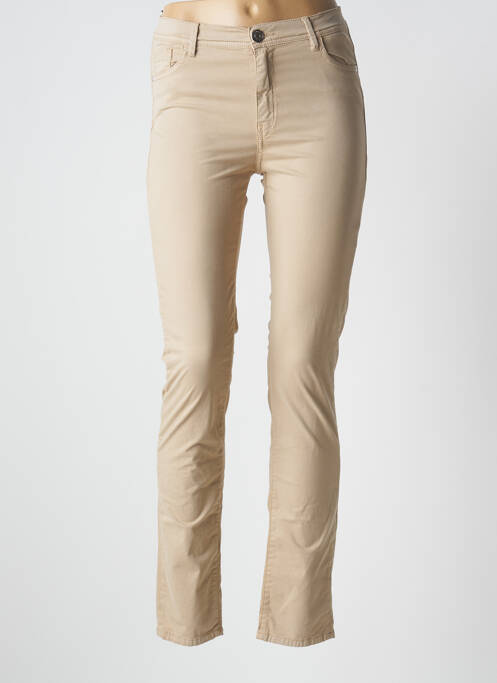 Pantalon slim beige TRUSSARDI JEANS pour femme