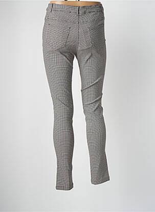 Pantalon slim tissage popeline taille haute beige LILI SIDONIO femme