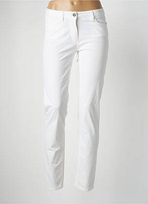 Pantalon slim taille basse taille basse blanc POLES femme