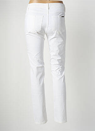 Pantalon slim taille basse taille basse blanc POLES femme