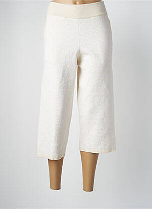 Pantacourt stretch taille normale beige MONTAGUT femme