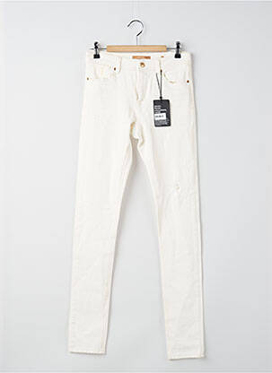 Jeans skinny stretch taille basse blanc MEXX femme