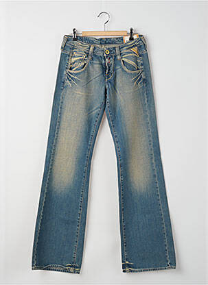 Jean coupe flare stretch taille basse bleu REPLAY femme