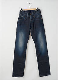 Jeans coupe droite fermeture boutonnée sur le devant taille normale bleu TIFFOSI homme