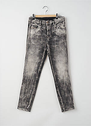 Jeans coupe slim effet usé délavé taille normale gris DIESEL femme