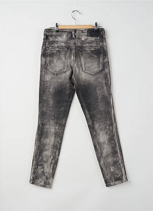 Jeans coupe slim effet usé délavé taille normale gris DIESEL femme