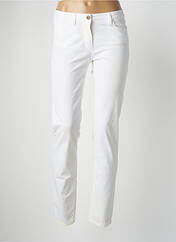 Pantalon slim blanc POLES pour femme seconde vue