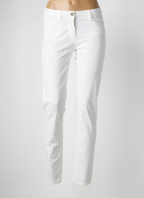 Pantalon slim blanc POLES pour femme