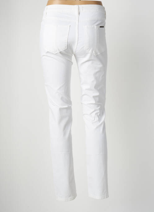 Pantalon slim blanc POLES pour femme