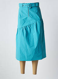 Jupe mi-longue taille à pinces bleu ARMANI EXCHANGE femme