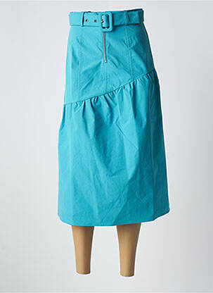 Jupe mi-longue taille à pinces bleu ARMANI EXCHANGE femme