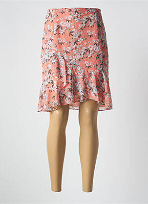 Jupe mi-longue taille à pinces orange GEORGES RECH femme