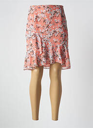Jupe mi-longue taille à pinces orange GEORGES RECH femme