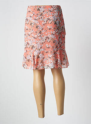 Jupe mi-longue taille à pinces orange GEORGES RECH femme